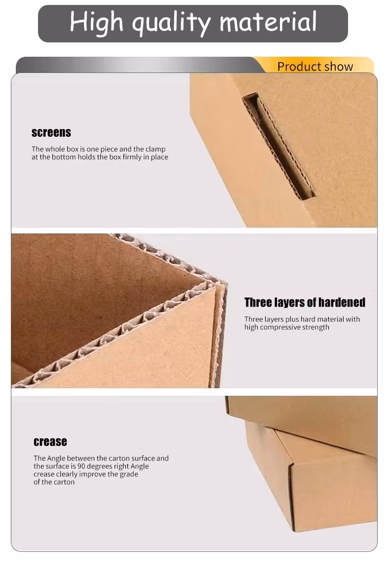 Factory Price Hotsale Biodegradable Environmental Corrugated Cardboard Paper Gift Packaging Box for Clothing Cosmetic All Small Items Packing Mailing Express