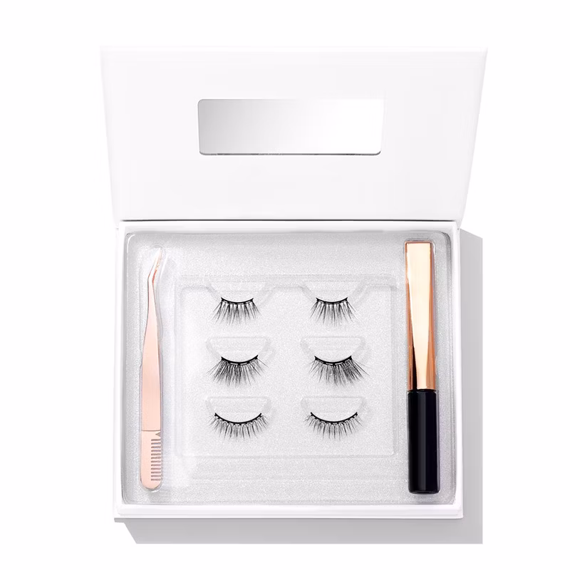 Wholesale Elegant Fashion Luxury Eyelash Packaging Magnetic Lash Box Gift Cardboard Paper Eyelash Boxes Custom Logo Packaging