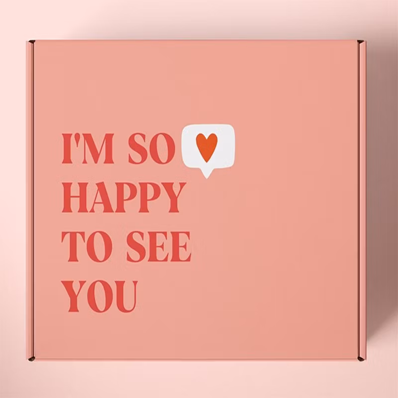 Hot Selling Custom Printed Pink Personalized Subscription Mailer Shipping Paper Boxes Mailing Gift Packaging Cardboard Mailer Box