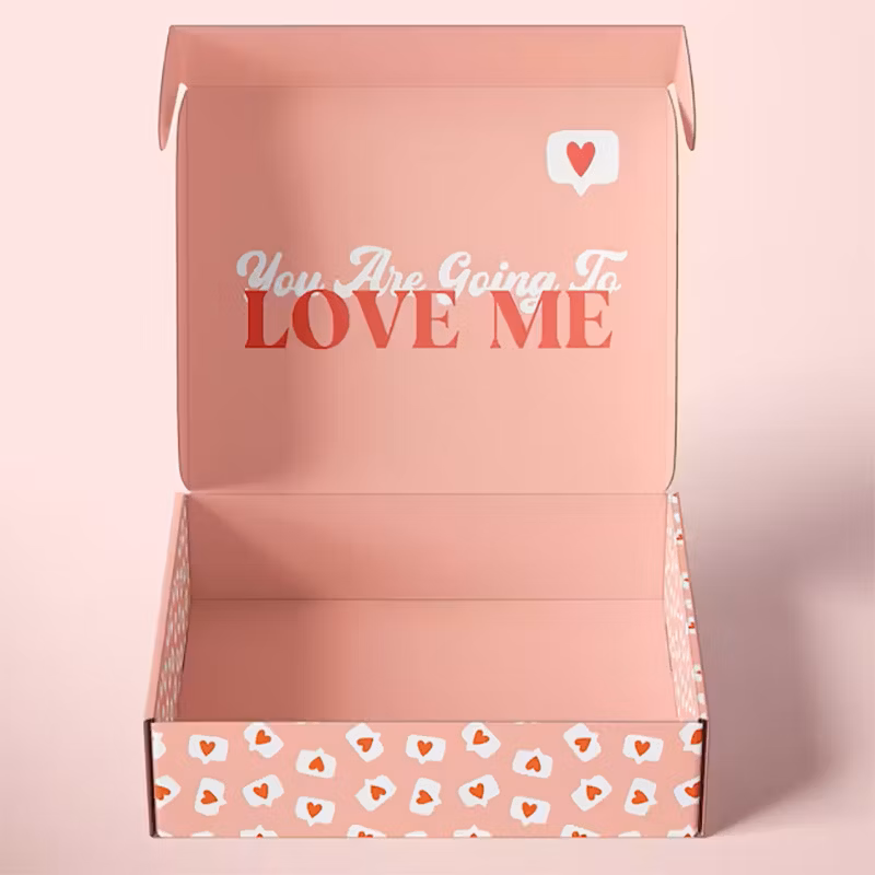 Hot Selling Custom Printed Pink Personalized Subscription Mailer Shipping Paper Boxes Mailing Gift Packaging Cardboard Mailer Box