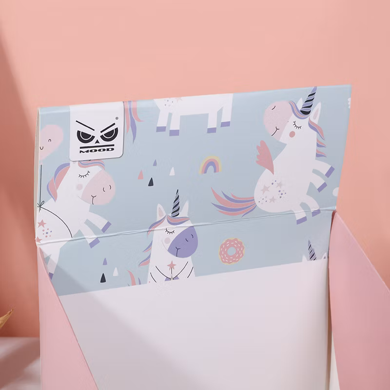 Custom Printing Colorful Unicorn Display Box School Supplies Countertop Display Box Cardboard Box