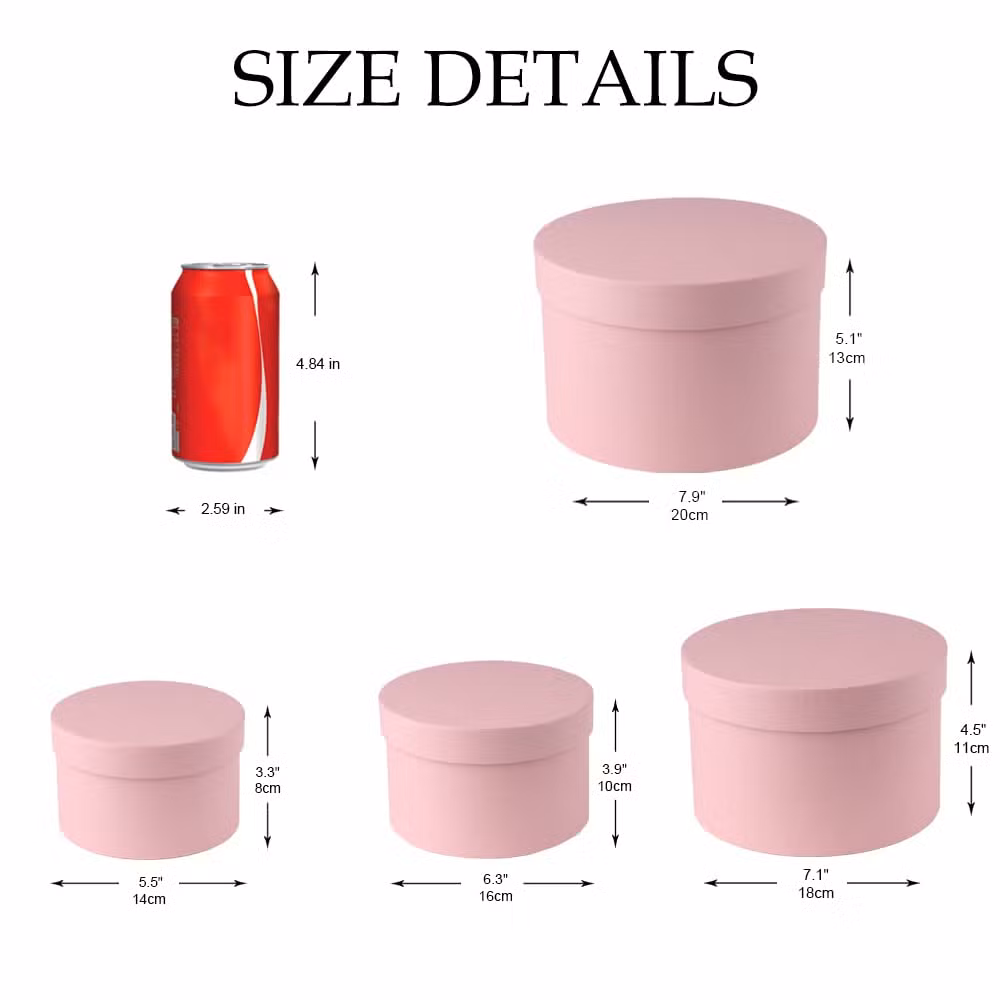 Custom Box Packaging for Gift Cardboard Paper Clothing Printed Gifts Carton Customized Souvenir Package with Round Flower Boxes