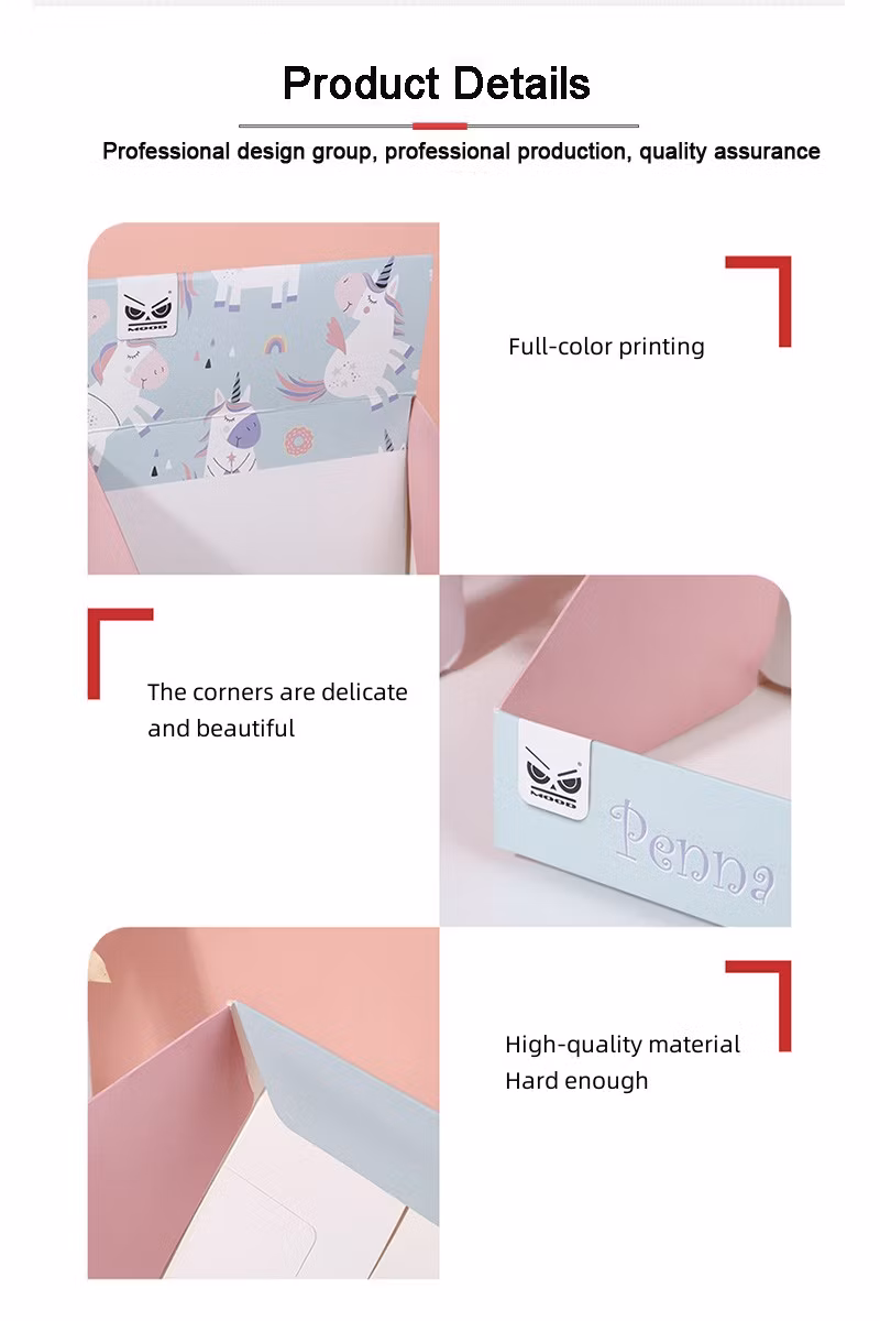 Custom Printing Colorful Unicorn Display Box School Supplies Countertop Display Box Cardboard Box