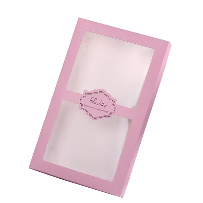Customized Luxury Cardboard Eyelash Packaging Box with PVC Window