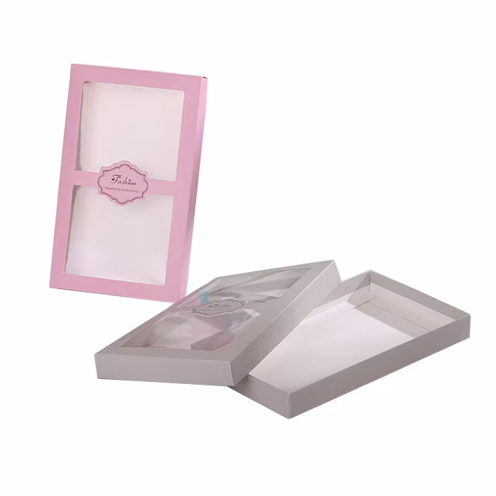 Customized Luxury Cardboard Eyelash Packaging Box with PVC Window